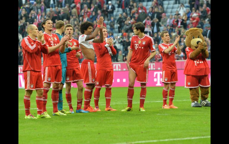 El Bayern, dirigido por el español Josep Guardiola no tuvo problema en el Alliaz Arena. AP /