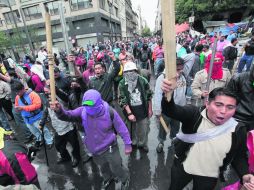 Miembros de la CNTE han protagonizado manifestaciones en varias ciudades del país en contra de la reforma educativa. NTX /