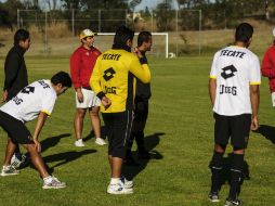 Imagen del entrenamiento de los Leones Negros.  /