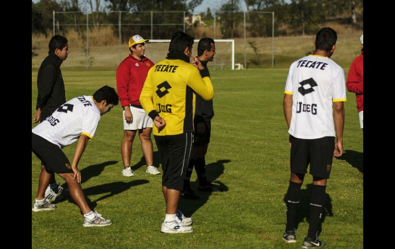 Imagen del entrenamiento de los Leones Negros.  /