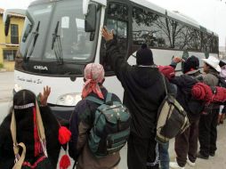 Las unidades de transporte del EZLN, prestan servicio de pasaje desde hace más de dos años. ARCHIVO /