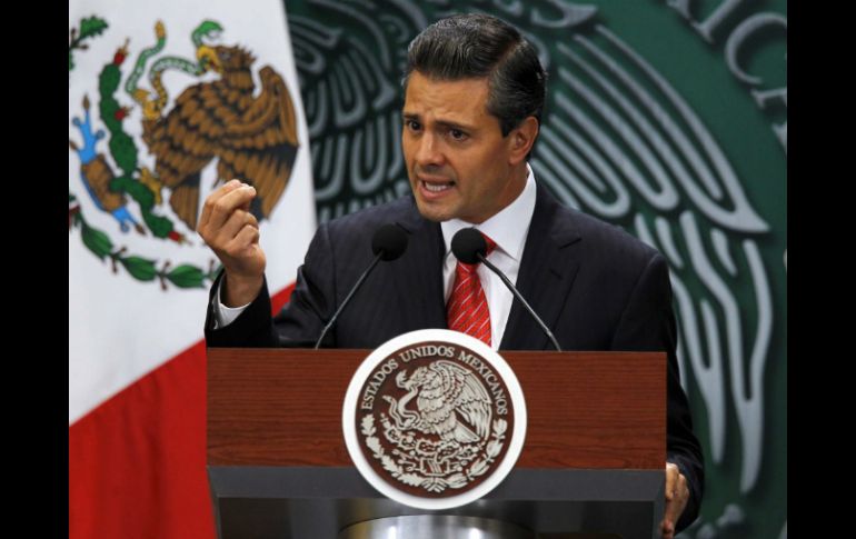 Peña Nieto afirma que las reformas redundarán en mejoría para el crecimiento del país. ARCHIVO /