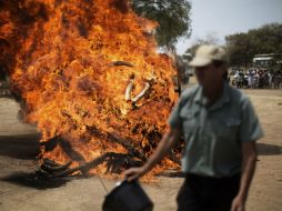 El lugar parece haber sido abandonado por los civiles y esta poblado ahora por combatientes de la oposición y soldados del gobierno. AFP /