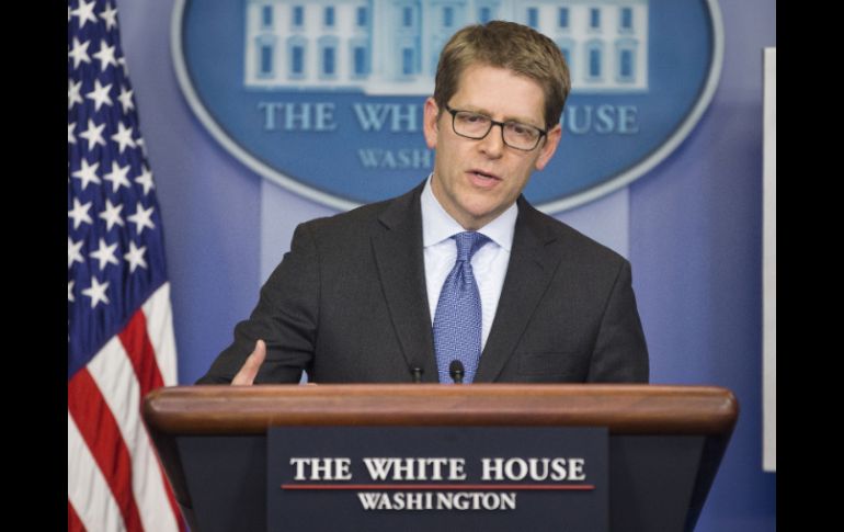 El vocero presidencial Jay Carney indicó que la administración de Obama recibió con beneplácito el acuerdo alcanzado en Ucrania. AP /