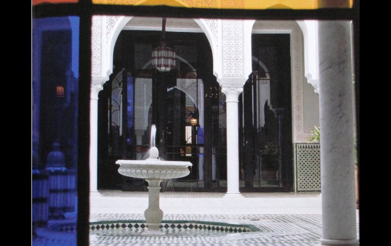 Arquitectura. Este bello patio de la Mamounia conservó impecable su clásico estilo marroquí.  /