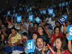 La reunión se realiza en el palenque del Auditorio Benito Juárez. ESPECIAL /