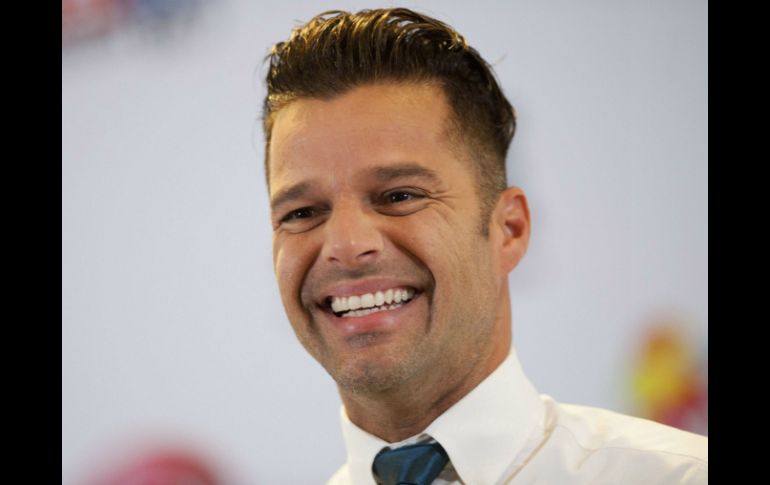 Ricky Martin durante una rueda de prensa antes de su concierto en la Quinta Vergara en el Festival Internacional de Viña del Mar. AFP /