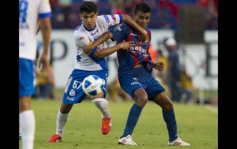 Imagen de acción durante el partido Atlante vs Puebla. MEXSPORT /