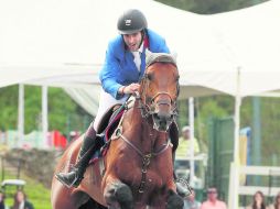 Superior. El binomio del Guadalajara Country Club, culminó su recorrido en la prueba estelar con un tiempo de 45.57 segundos.  /