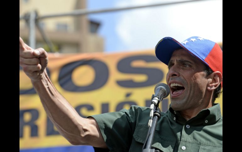 Henrique Capriles señala que no irá por las violaciones a derechos humanos y por la represión en el país. ARCHIVO /