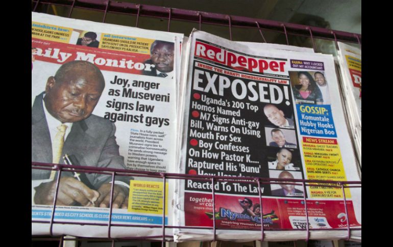Un diario ugandés publicó hoy el nombre de 200 personas acusadas de ser homosexuales. AFP /