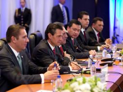 El Presidente Peña Nieto encabeza la XLVI Reunión Ordinaria de la Conferencia Nacional de Gobernadores. SUN /