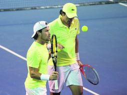 Miguel Angel Reyes Varela (izq) y Cesar Ramirez (der) dieron un gran torneo que les alcanzó para meterse entre los cuatro primeros. MEXSPORT /