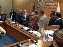 Cecilia Romero rinde protesta como nueva presidenta nacional del PAN. Foto tomada de @Javier_Corral .  /