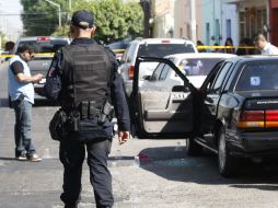 En el lugar de la agresión se encontraron 12 casquillos como evidencia del homicidio.  /