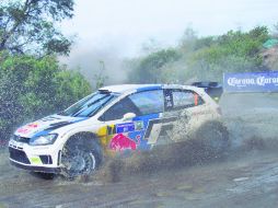 El finlandés Jari-Matti Latvala, del equipo Volkswagen, arriba a la justa mexicana en el primer lugar de la clasificación. MEXSPORT /