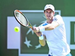 Andy Murray perdió el primer parcial 4-6, pero luego se recuperó para ganar 6-3 y 6-2 el último set. EFE /