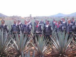 Así lució el cuadro tapatío, en la casa de la bebida tradicional del Estado.  /