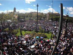 Luego de la marcha de hoy, Arturo Zamora Jiménez anunció que se tomarán medidas en el tema de transporte público.  /