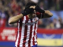 Diego Costa marcó un doblete en el partido para los Rojiblancos. EFE /