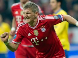 Bastian Schweinsteiger abrió el marcador al minuto 55. EFE /