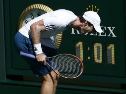 Murray está muy lejos de su nivel luego de su lesión en la espalda. EFE /