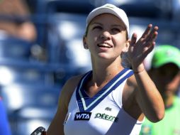 Simona nunca había pasado de los cuartos de final en un torneo de esta categoría. EFE /