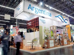 Imagen del pabellón argentino que se encuentra en la Expo ANTAD.  /