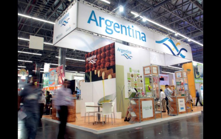 Imagen del pabellón argentino que se encuentra en la Expo ANTAD.  /