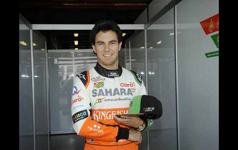 Será la cuarta temporada del 'Checo' Pérez como piloto de la fórmula uno. ESPECIAL /