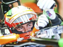 El mexicano tiene sus primeras unidades con Force India. EFE /