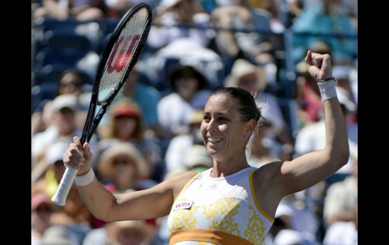 Flavia no estaba entre las favoritas para ganar y terminó llevandose el torneo. EFE /