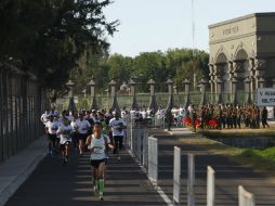 Calles y vías de la V Región Militar fueron escenario de la 4° Carrera Militar que se celebra en Jalisco.  /