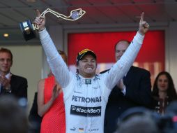 Nico Rosberg celebrando su victoria en la primera prueba del campeonato del mundo de Fórmula 1. MEXSPORT /