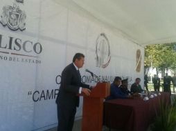 El fiscal general participa en la inauguración del programa de canje de armas por electrodomésticos. ESPECIAL /