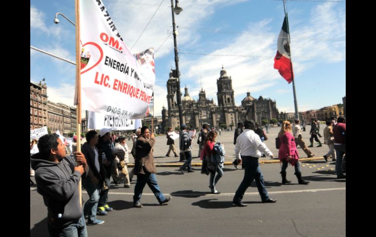 Poco más de cinco mil asistentes escucharon a los oradores que se oponen a las reformas energética y educativa. SUN /