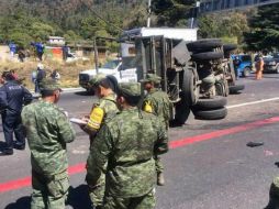 Helicópteros Relámpago del Estado de México llegaron al lugar para trasladar a los heridos a diferentes hospitales. SUN /