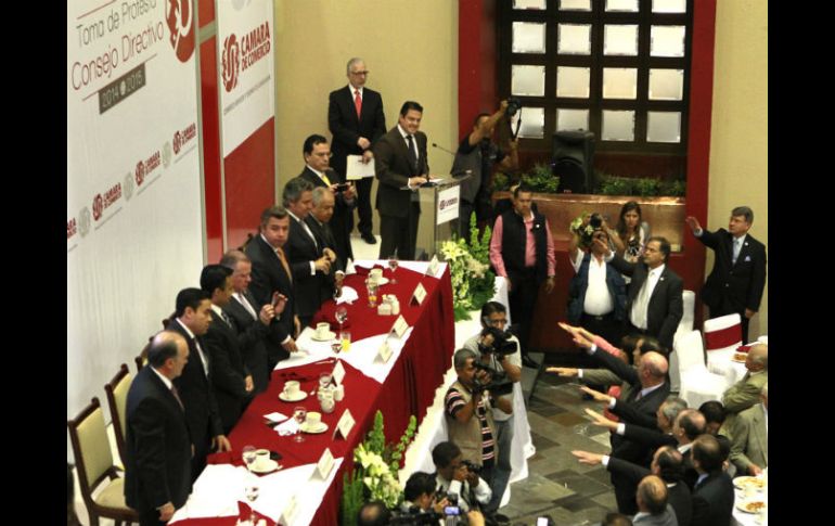 Este jueves fue la toma de protesta del Consejo Directivo de la Cámara Nacional de Comercio de Guadalajara.  /