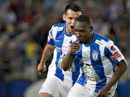 El ecuatoriano Walter Ayoví abrió el marcador para Pachuca. MEXSPORT /