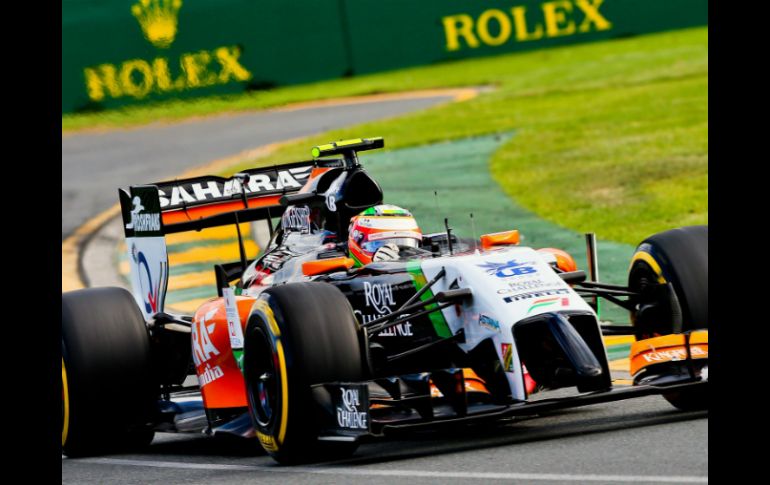 Sergio finalizó en la décima posición en su debut en la temporada 2014 de la F1. EFE /