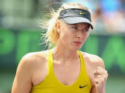 Maria Sharapova se convierte en la primera en calificar hasta esta ronda. AFP /