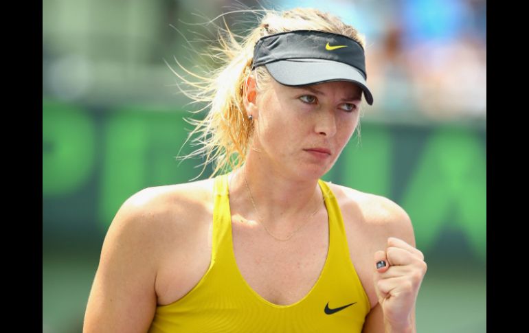 Maria Sharapova se convierte en la primera en calificar hasta esta ronda. AFP /