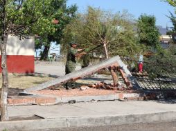 El tornado afectó viviendas de cuatro colonias y dos escuelas. NTX /