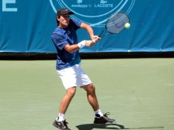 Esta tarde, se llevan a cabo las preliminares de tenis para el torneo Jalisco Open. En la foto, Agustín Velotti.  /