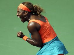 La número uno del mundo celebra su triunfo y califica a las semifinales del Abierto de Miami. AFP /