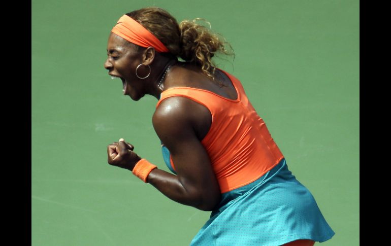 La número uno del mundo celebra su triunfo y califica a las semifinales del Abierto de Miami. AFP /