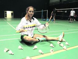 Talento juvenil. Haramara comenzó a practicar el bádminton desde los 13 años de edad. ESPECIAL /