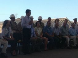 Enrique Peña Nieto inaugura la planta fotovoltaica Aura Solar. TOMADA DE @nafinsa  /