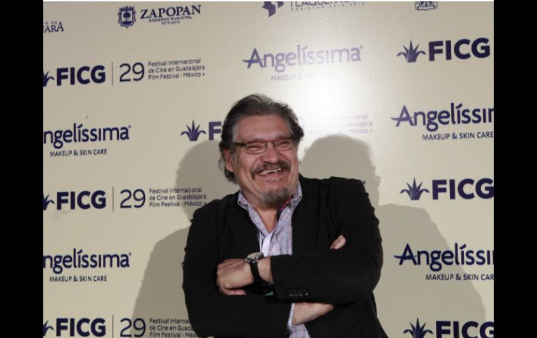 Durante la exhibición del filme también estuvo presente el actor Joaquín Cosío, quien participó en la cinta.  /