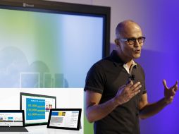 El evento sirvió, también, para presentar al nuevo consejero, Satya Nadella. ESPECIAL /